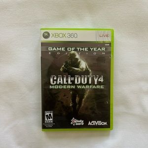 XBOX 360 GAME OF THE YEAR EDITION CALL OF DUTY 4 MODERN WARFARE
